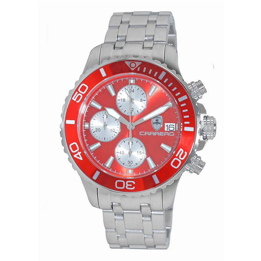 Torino Carrero Time Bold - Cx2 Chronograph Red Dial Men's Watch C1S3735RD