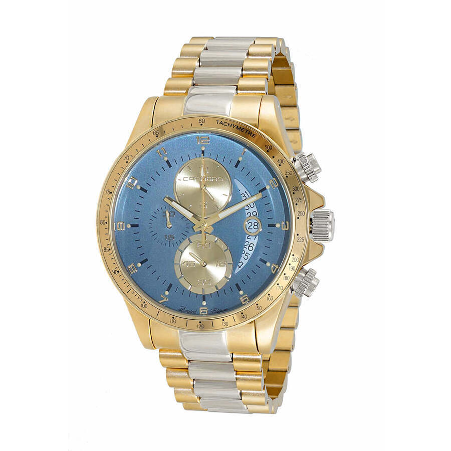 Torino Carrero Winner Circle Chronograph Tachymeter Blue Dial Men's Watch C2T101UBU