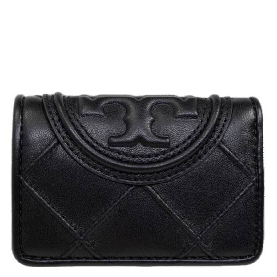 Tory Burch Black Fleming Soft Small Flap Wallet 156558-001