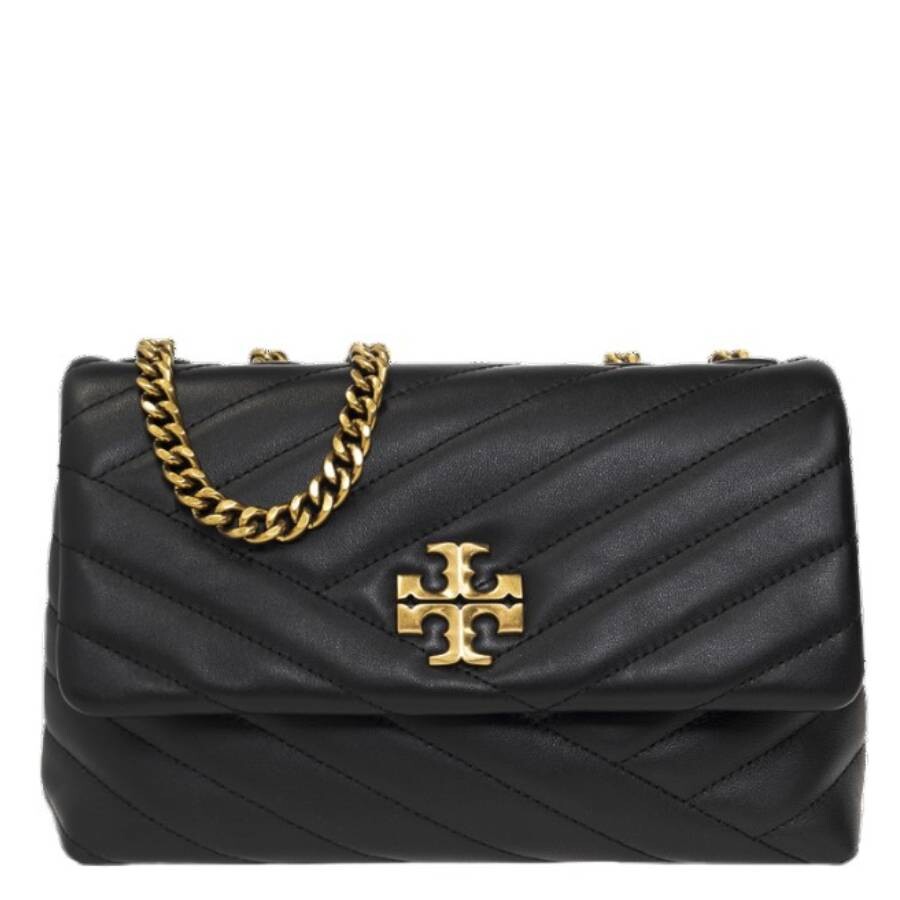 Tory Burch Black Kira Chevron Small Convertible Shoulder Bag In Black