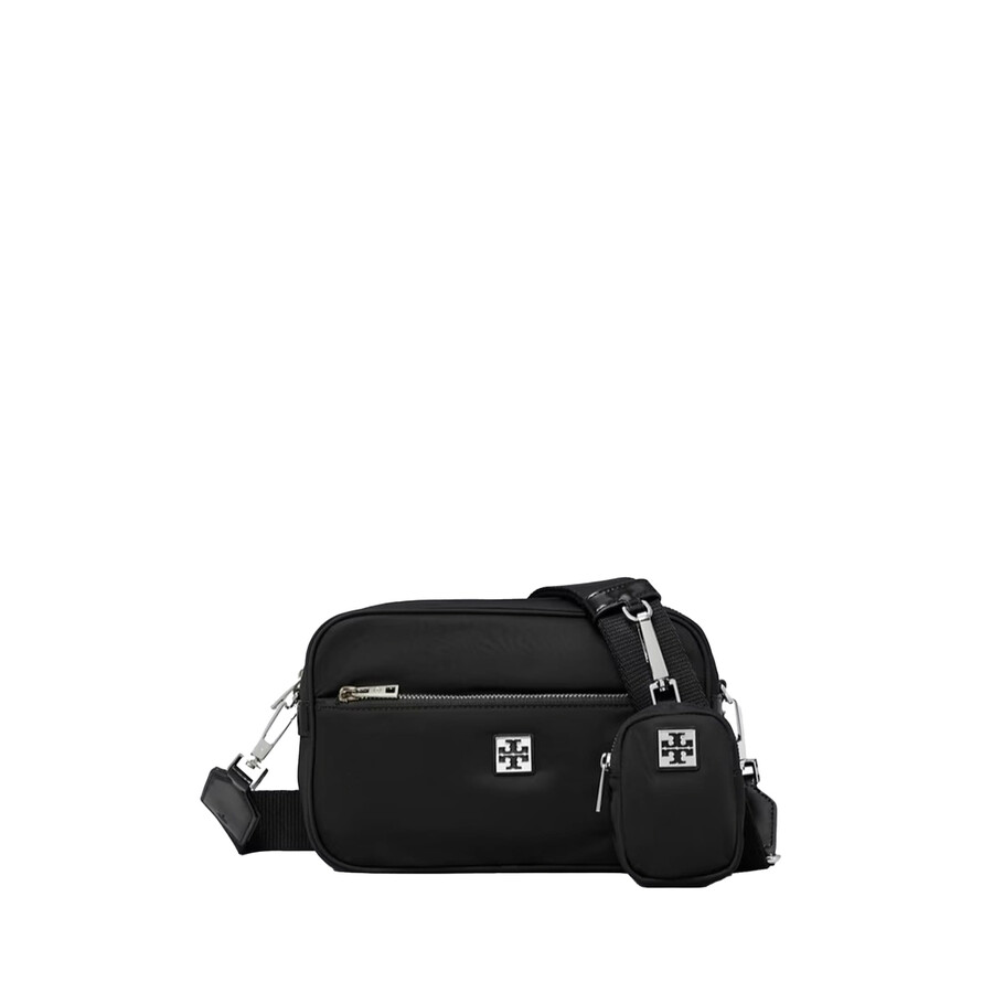 Tory Burch Virginia Nylon Shoulder Bag In Black