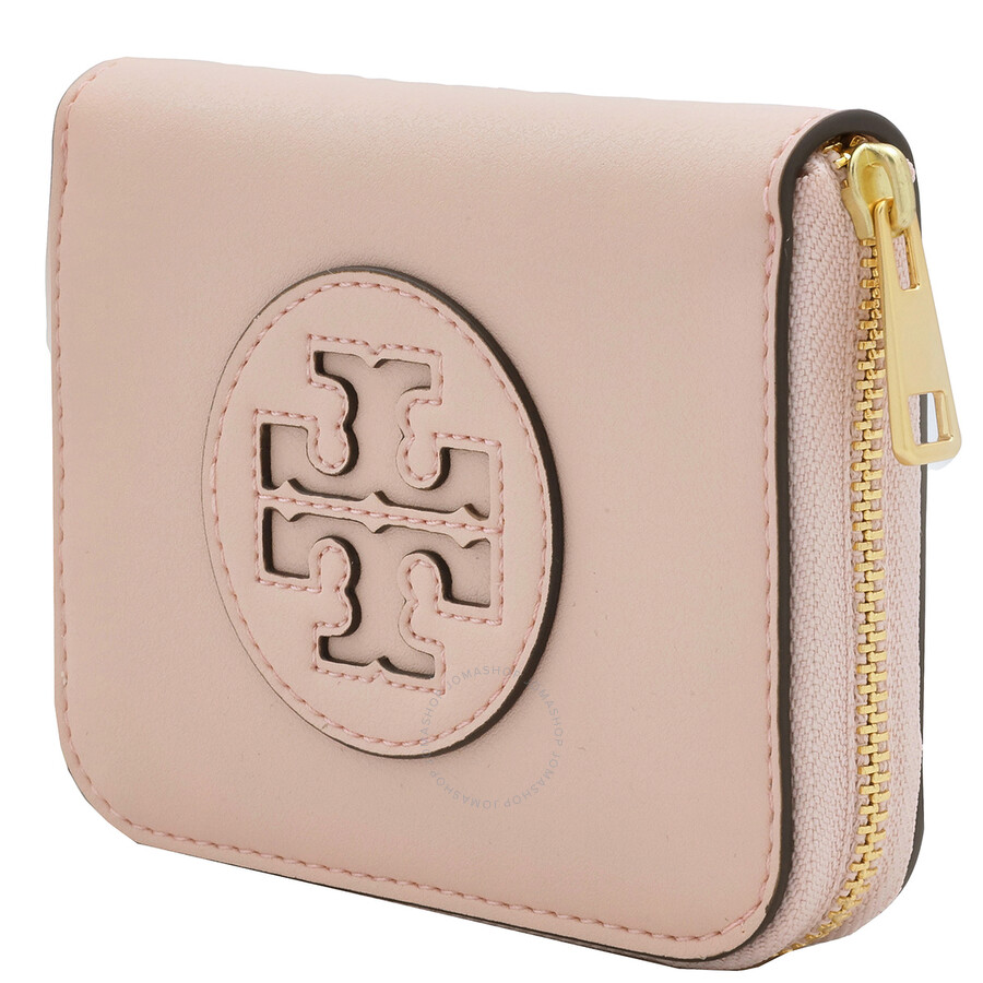 Tory Burch Blush Bio Ella Small Zip Wallet In Pink
