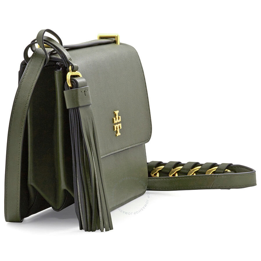 Tory Burch Brooke Leather Shoulder Bag Leccio Tory Burch Brooke Leather Shoulder Bag Leccio