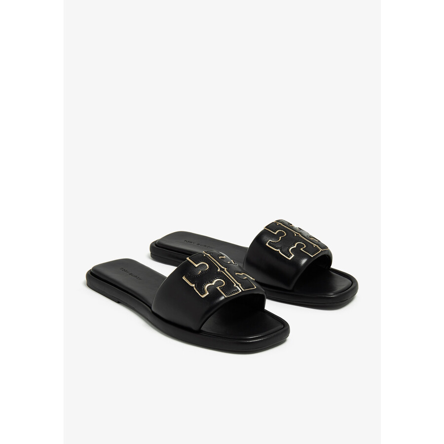 Tory Burch Double T Padded Sport Slide Sandals In Multi