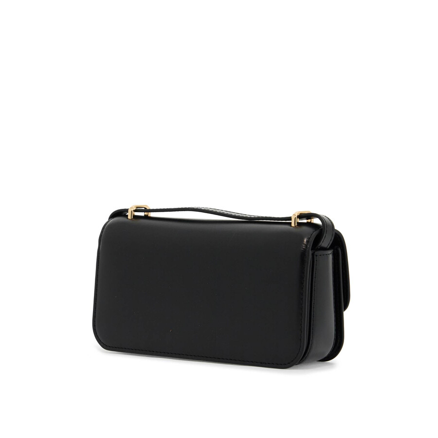 Tory Burch Eleanor Small Black Leather Crossbody Bag In Black