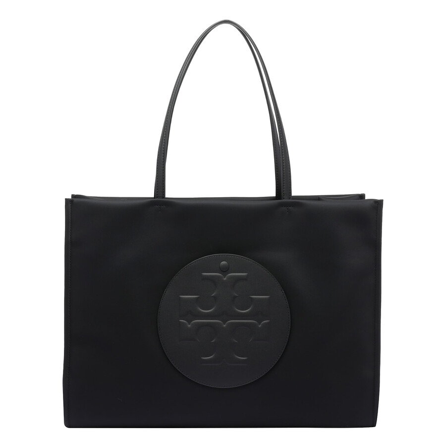 Tory Burch Small Ella Shopping Bag In Black