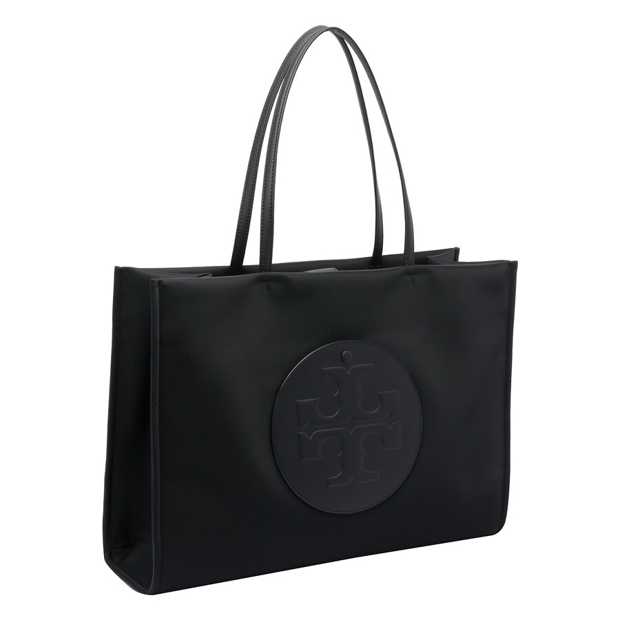 Tory Burch Small Ella Shopping Bag In Black