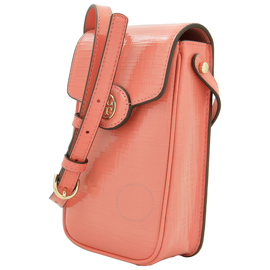 Tory Burch Robinson Crossbody Leather Bag In Pink