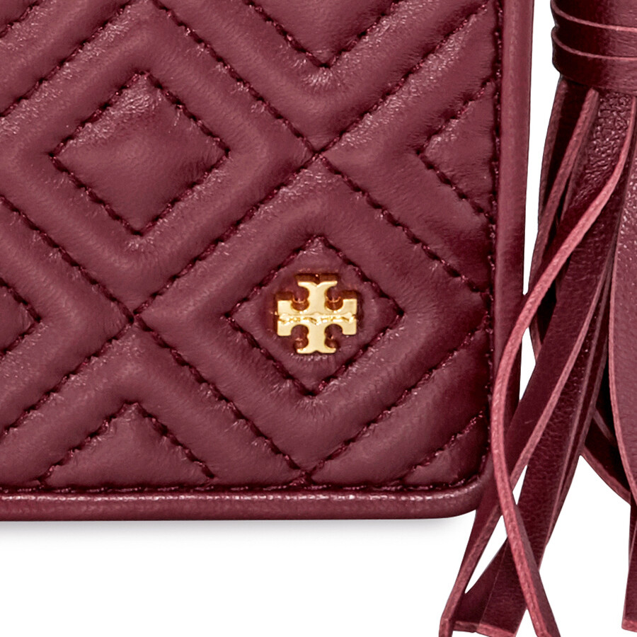 Tory Burch Fleming Flat Wallet Crossbody Bag Imperial Tory