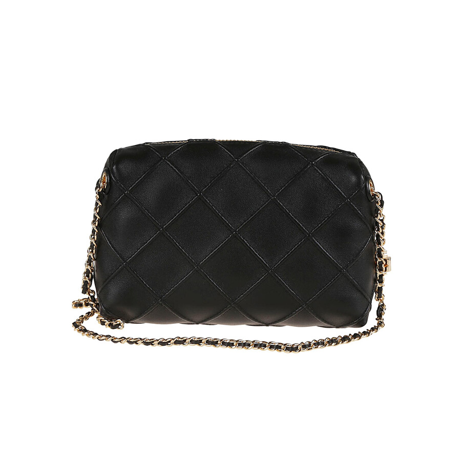 Tory Burch Fleming Small Crossbody Bag In Black