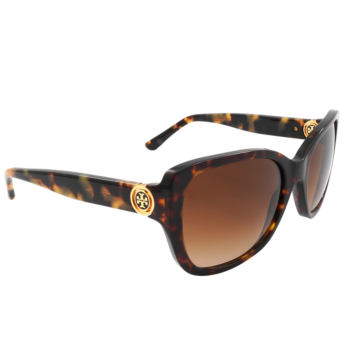 Tory Burch Khaki Gradient Rectangular Ladies Sunglasses TY7086 133113 ...