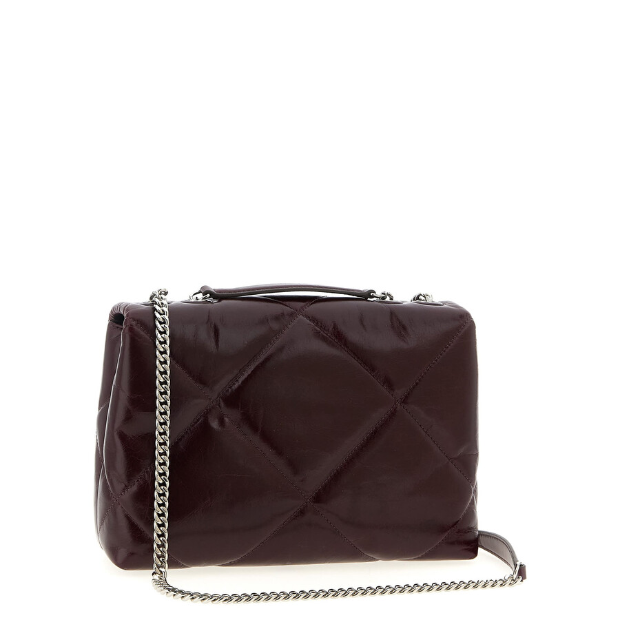Tory Burch Kira Burgundy Leather Crossbody Bag In Burgundy