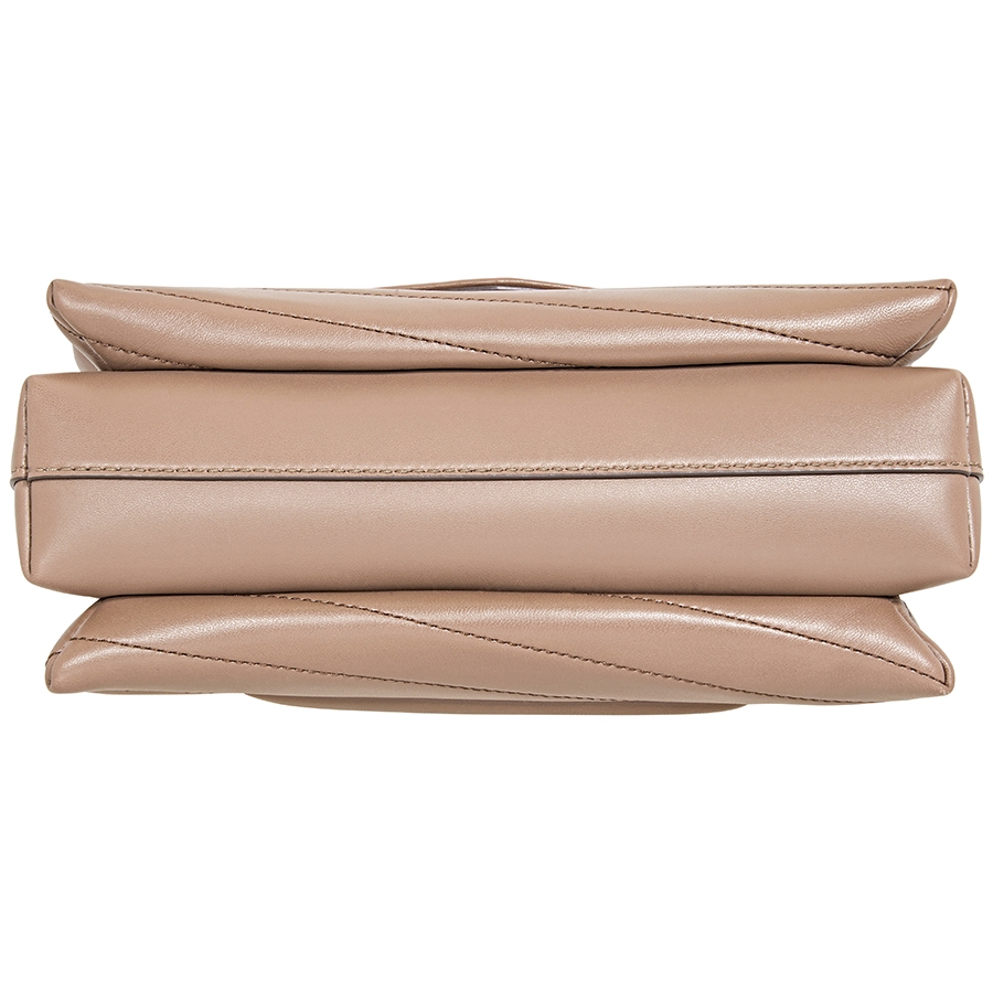 Tory Burch Kira Chevron Top-handle Satchel- Classic Taupe - Tory Burch - Handbags - Jomashop