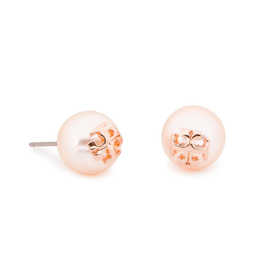 Tory Burch Ladies Crystal Pearl Stud EarringRose Gold 11165514657