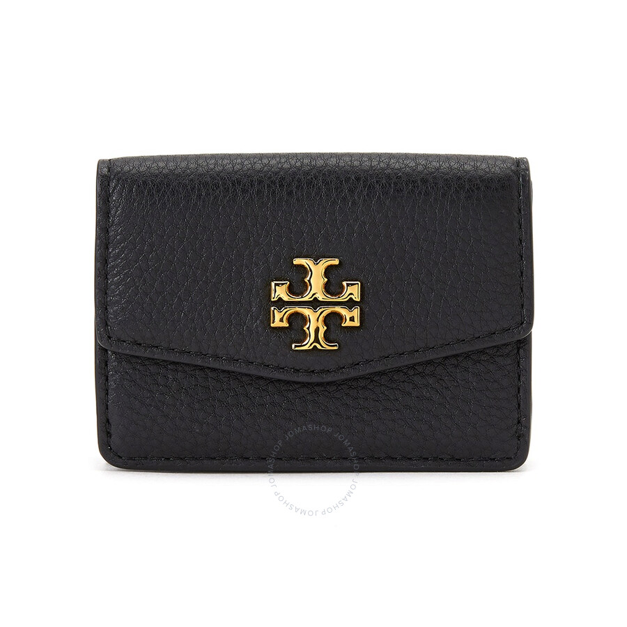 Tory Burch Ladies Kira Leather Mini Tri Fold Wallet In Black 64364001