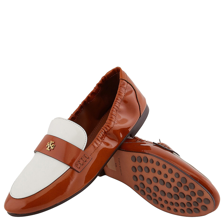 Tory Burch Ladies Patent Leather Logo Ballet Loafers