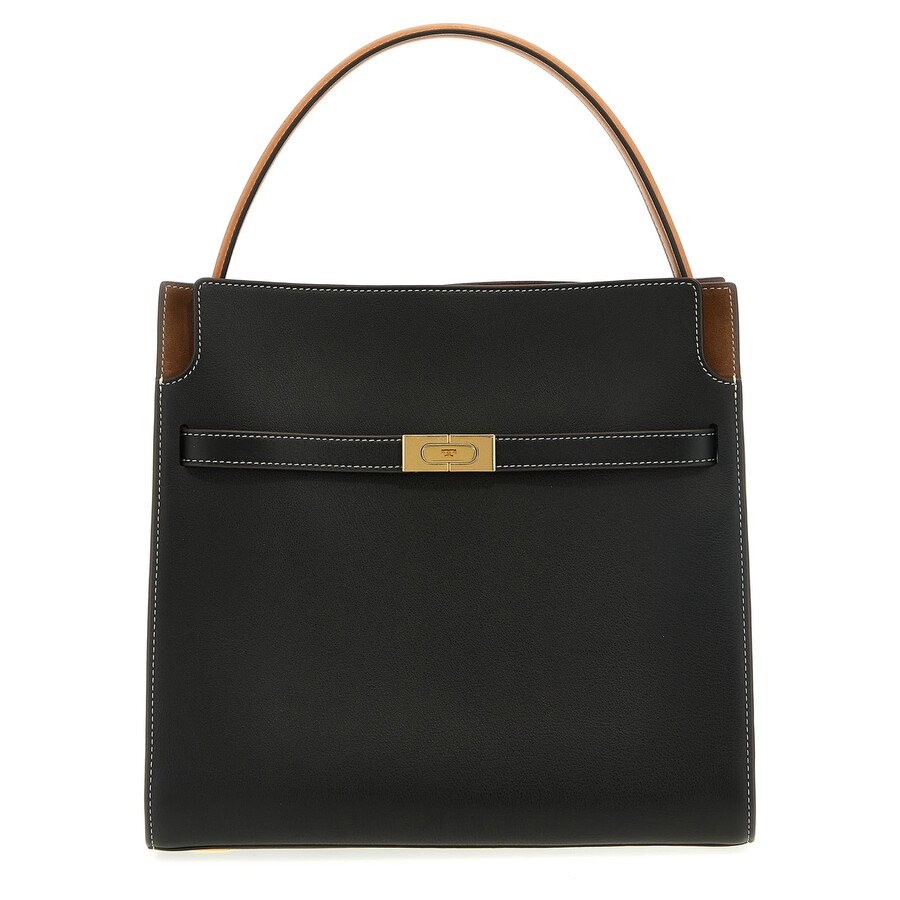 Tory Burch Lee Radziwill Double Bag In Black