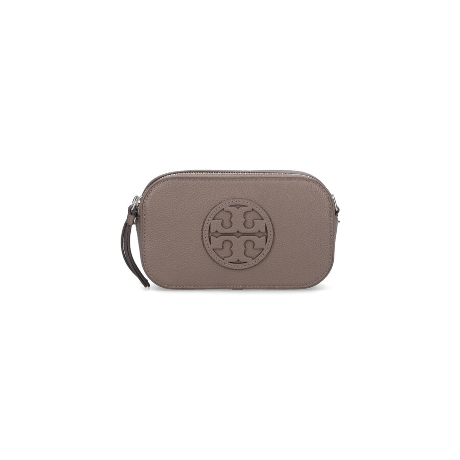 Tory Burch Miller Mini Shoulder Bag In Brown Leather In Brown