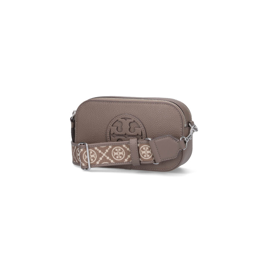 Tory Burch Miller Mini Shoulder Bag In Brown Leather In Brown