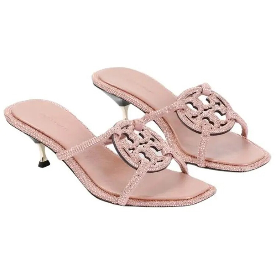 Tory Burch Miller Embellished Sandals In Pink