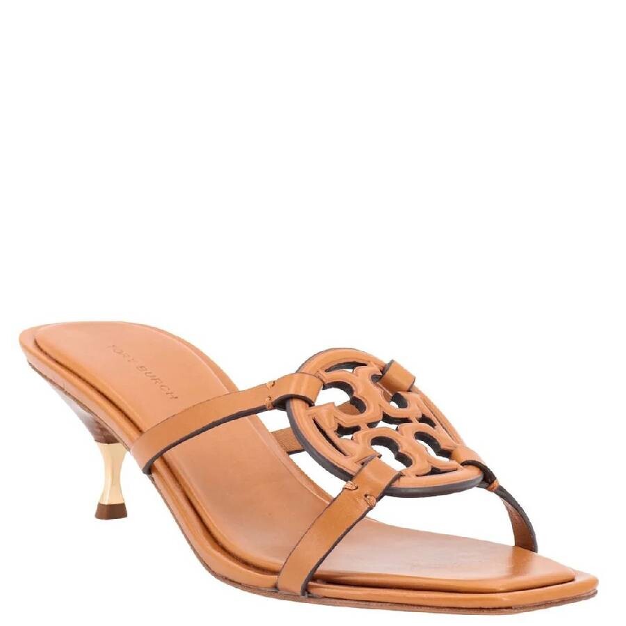 Tory Burch Geo Bombe Miller Kitten-heel Sandals In Yellow