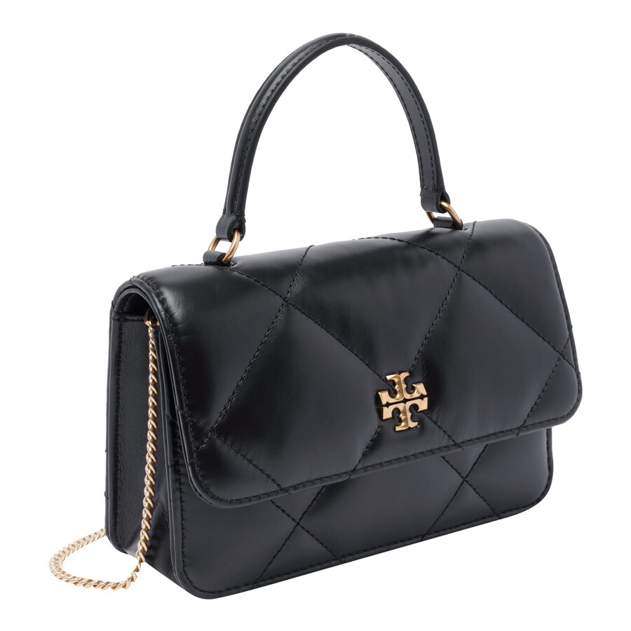 Tory Burch Mini Kira Diamond Quilted Handbag In Black