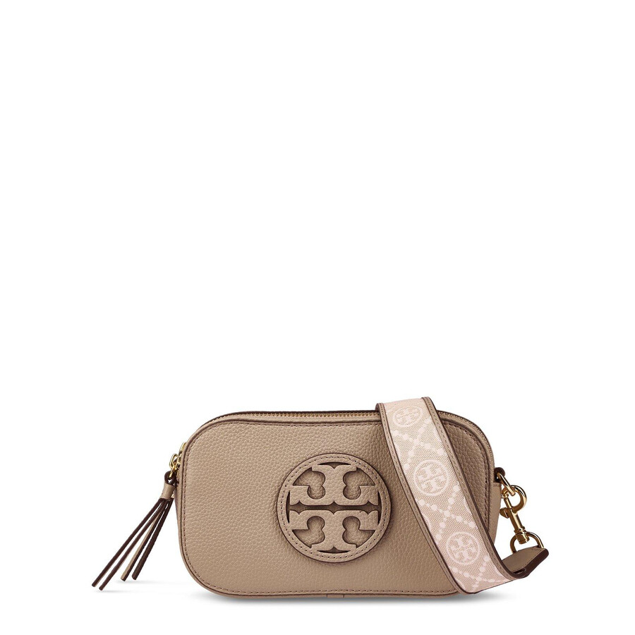 Tory Burch Mini Miller Crossbody Bag In Neutral