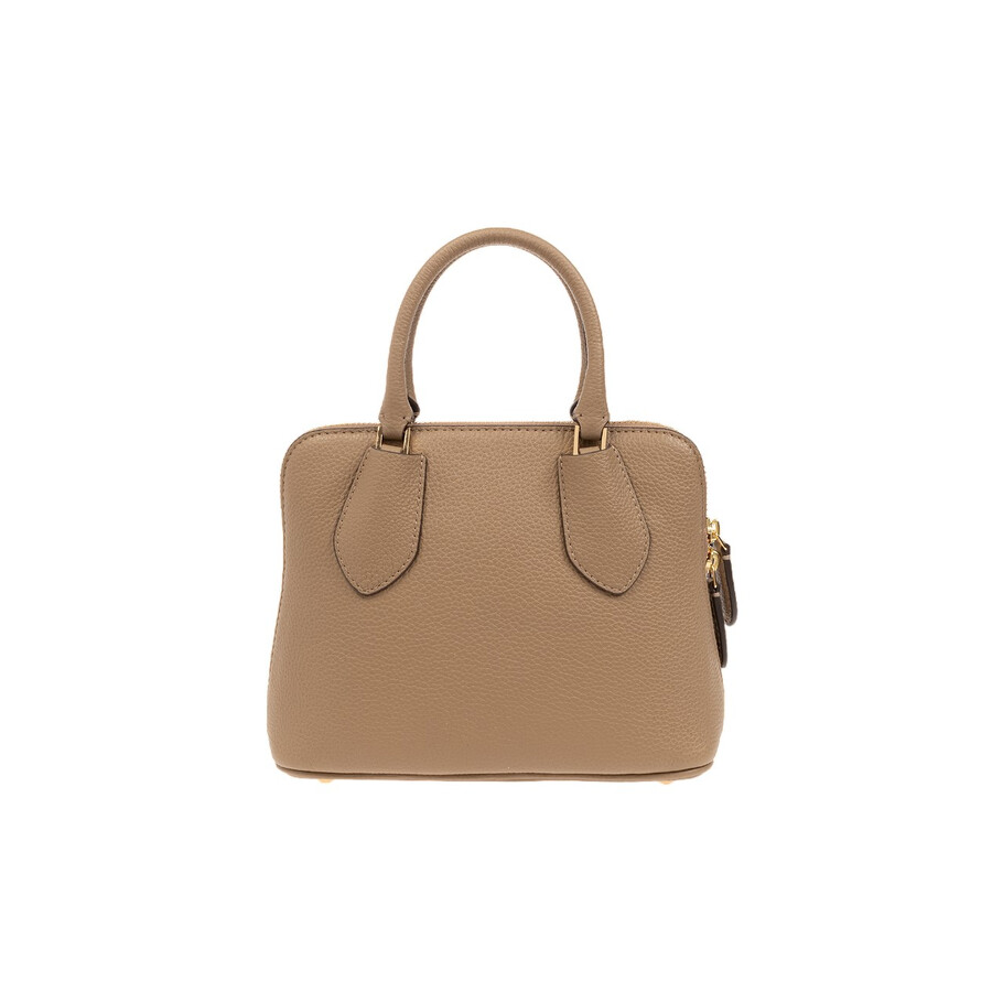 Tory Burch Mini Pebbled Leather Swing Satchel In Brown