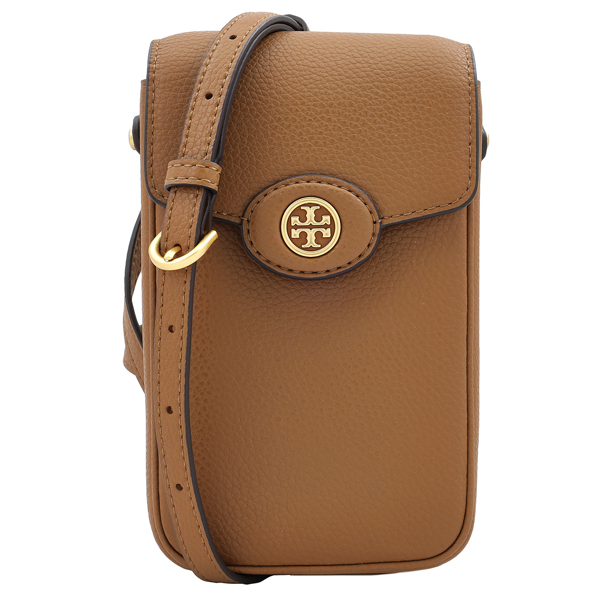 Tory Burch Pebbled Leather Robinson Phone Crossbody 156748-202 