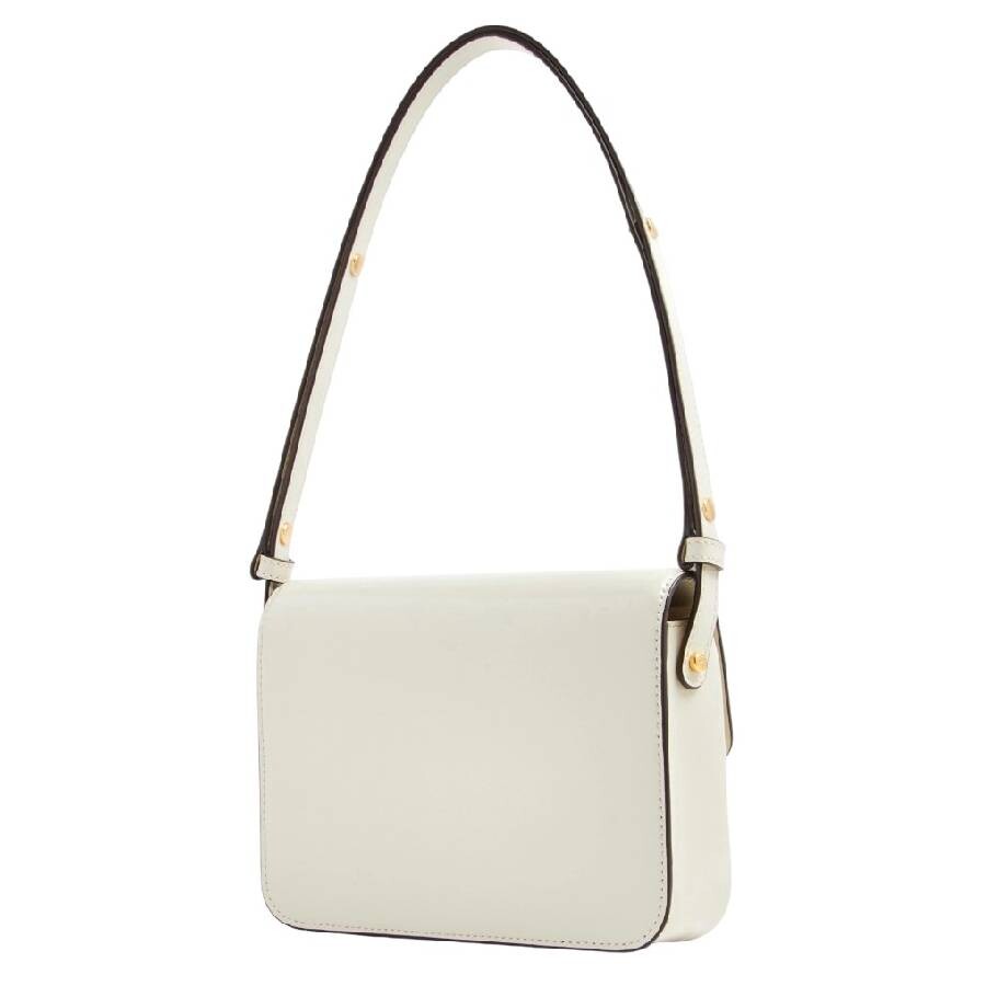 Tory Burch Robinson Spazzolato Shoulder Bag In Shea Butter