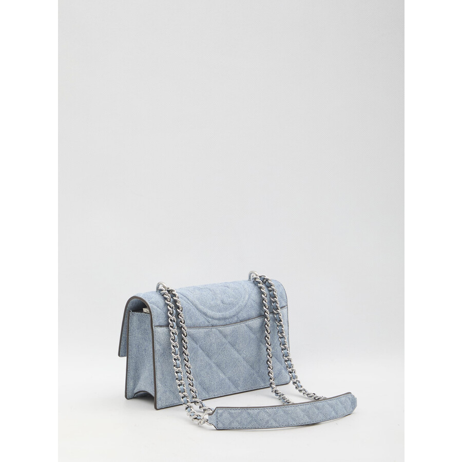 Tory Burch Small Fleming Bag In Blue