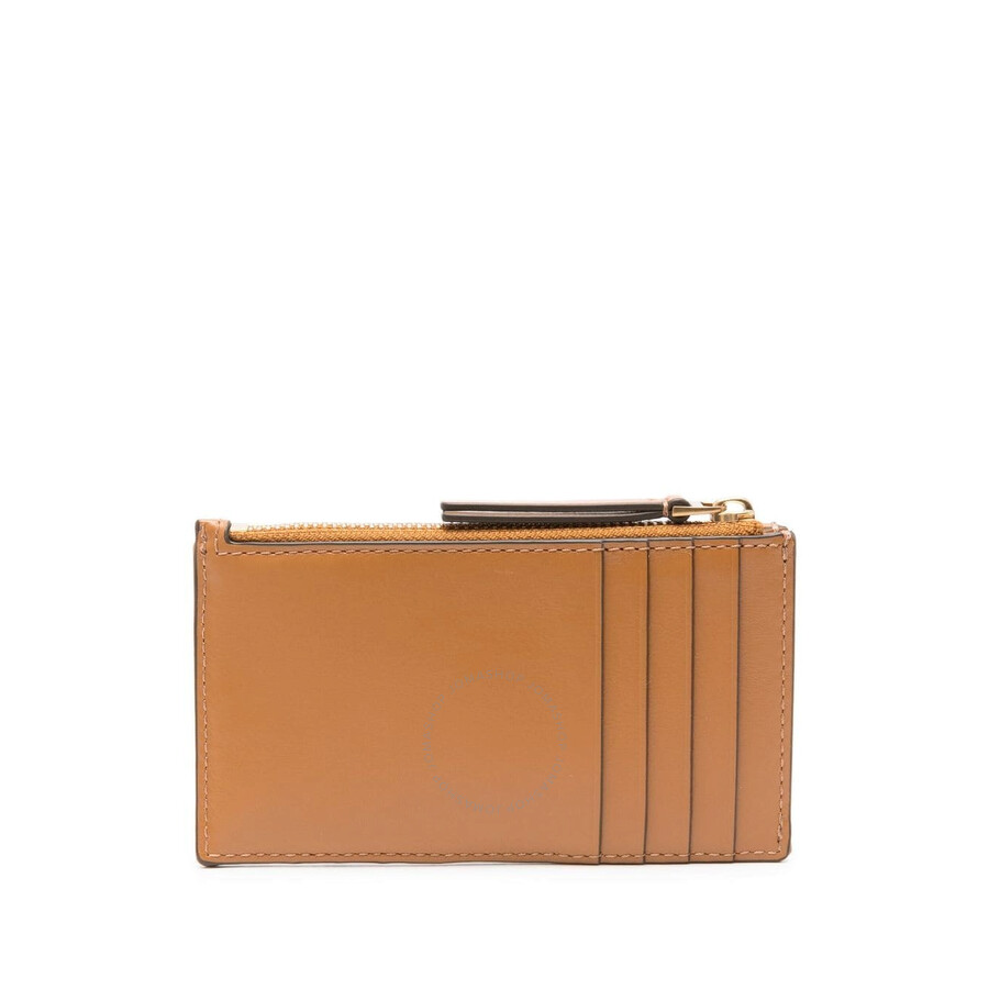 Tory Burch Tan Diamond Quilt Kira Card Case In Brown
