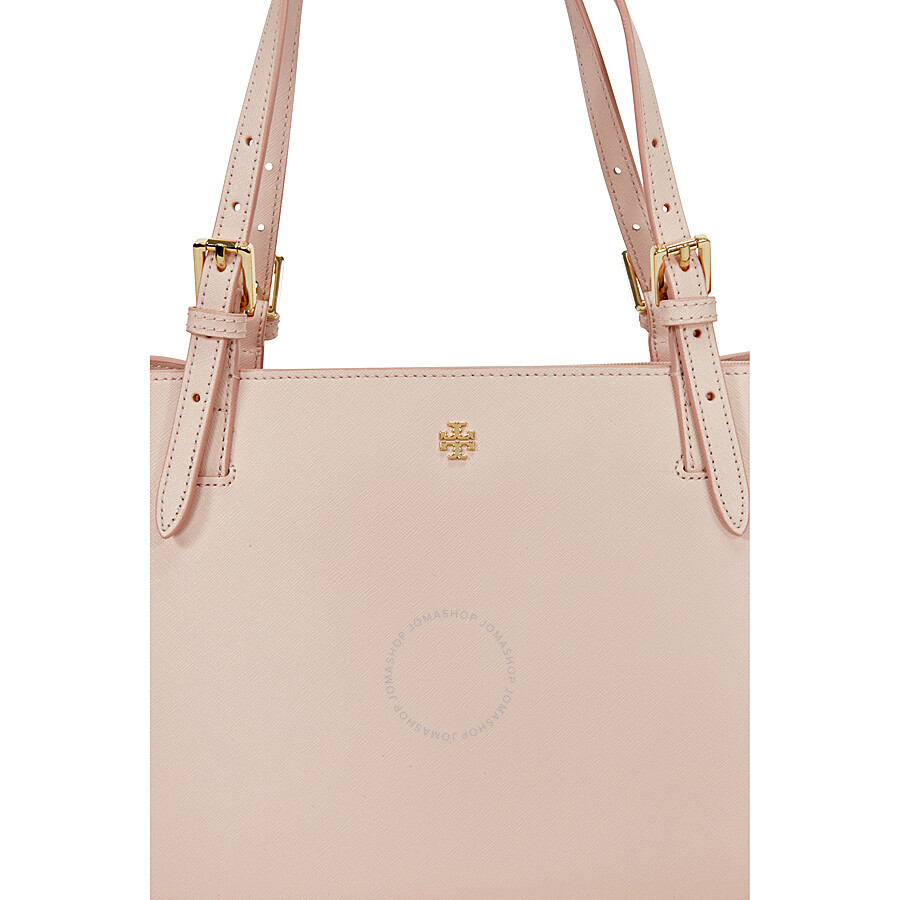 Tory Burch York Small Buckle Leather Tote Light Oak Tory Burch