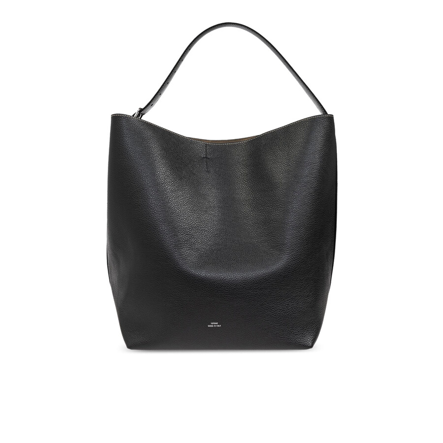 Totême Toteme Pre Leather Belted Tote Bag In Black