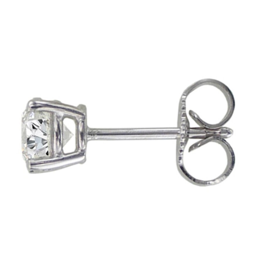 Tresorra 14k White Gold 0.5 Ct G-h Diamond Stud Earrings In White