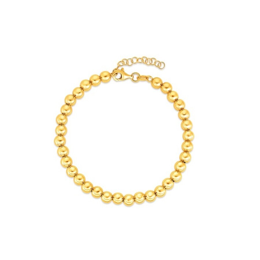 Tresorra 14k Yellow Gold Bead Chain Bracelet In Yellow
