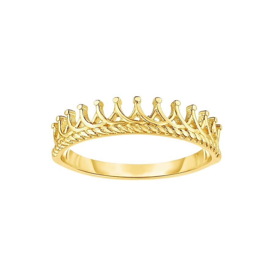 TRESORRA TRESORRA 14K YELLOW GOLD CROWN RING