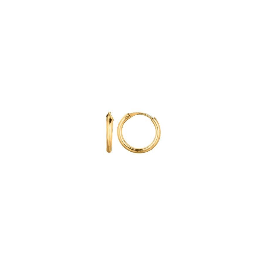Tresorra 14k Yellow Gold Endless Hoops In Yellow