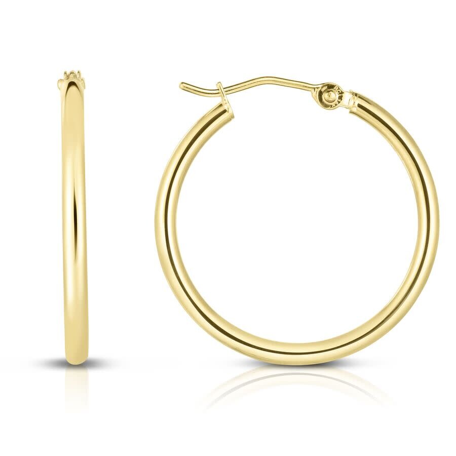 Tresorra 14k Yellow Gold Hoop Earrings In Yellow