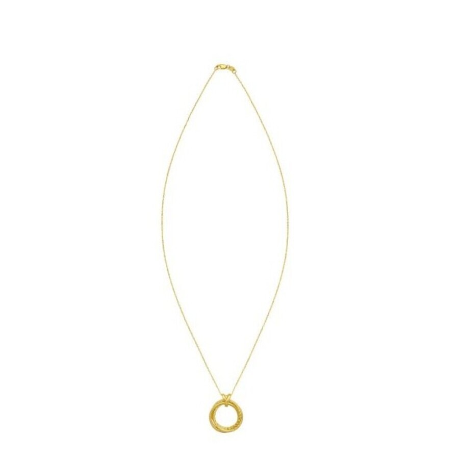 Tresorra 14k Yellow Gold Interlocking Dc Trinity Necklace In Yellow
