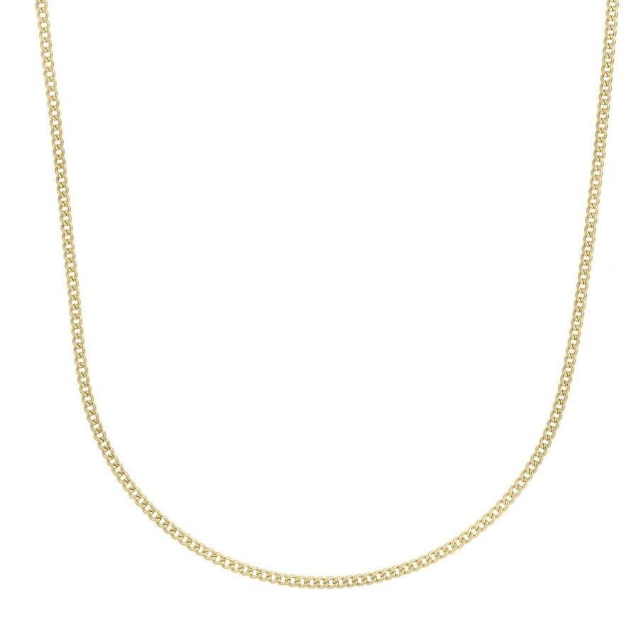 Tresorra 14k Yellow Gold Light Gourmette Chain Necklace In Yellow