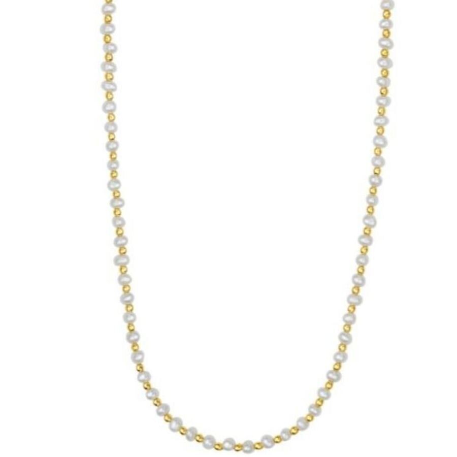 Tresorra 14k Yellow Gold Pearl Bead Necklace In Yellow