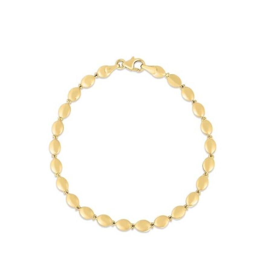 Tresorra 14k Yellow Gold Pebble Bead Chain Bracelet In Yellow