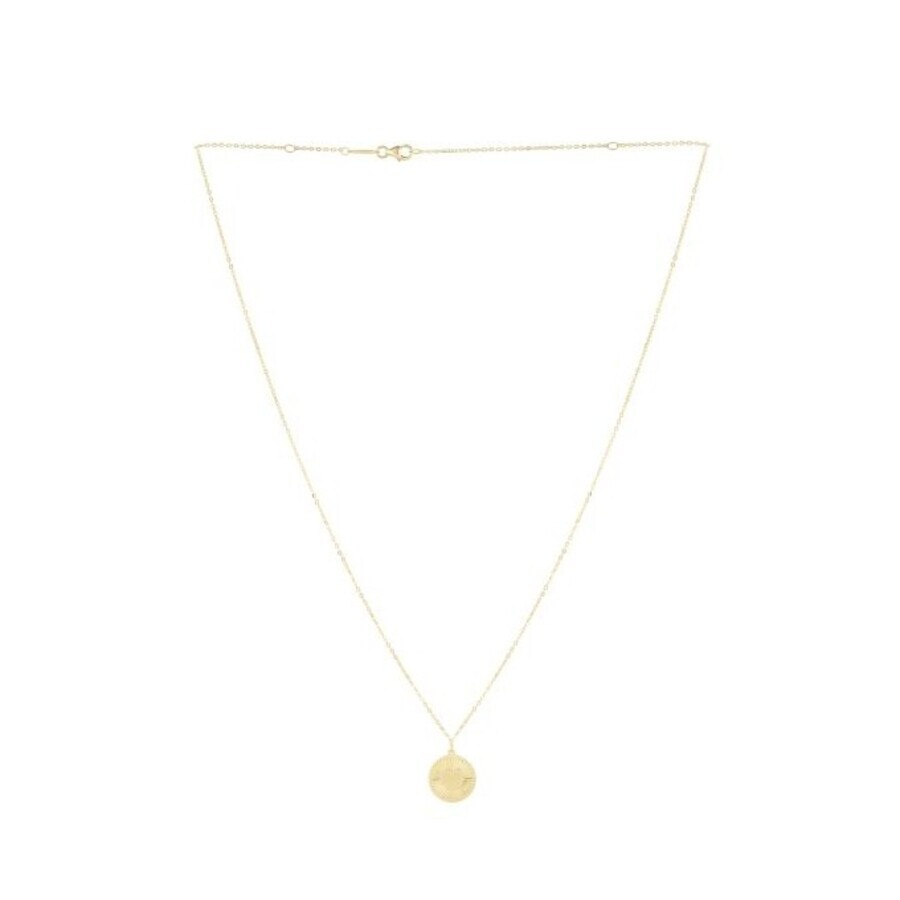 Tresorra 14k Yellow Gold Radiating Heart Medallion Pendant Necklace In Yellow