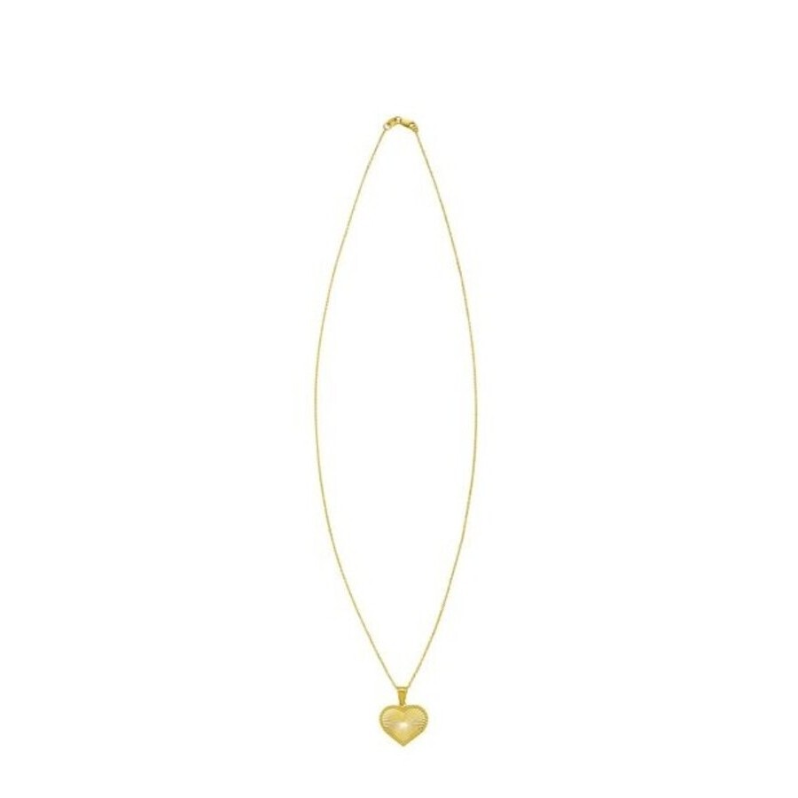 Tresorra 14k Yellow Gold Radiating Heart Necklace In Yellow