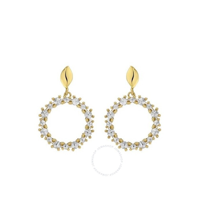 Tresorra 14k Yellow & White Gold Diamon'oro Circle Drop Earrings In Yellow