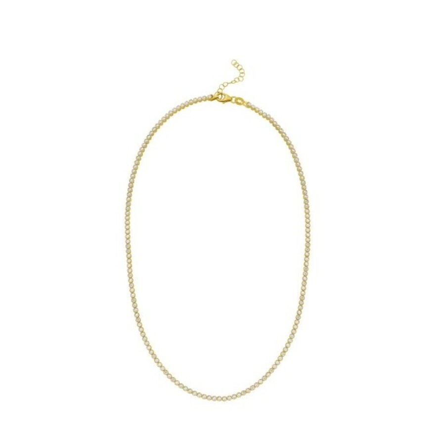 Tresorra 14k Yellow & White Gold Diamon'oro Tennis Necklace In Two Tone