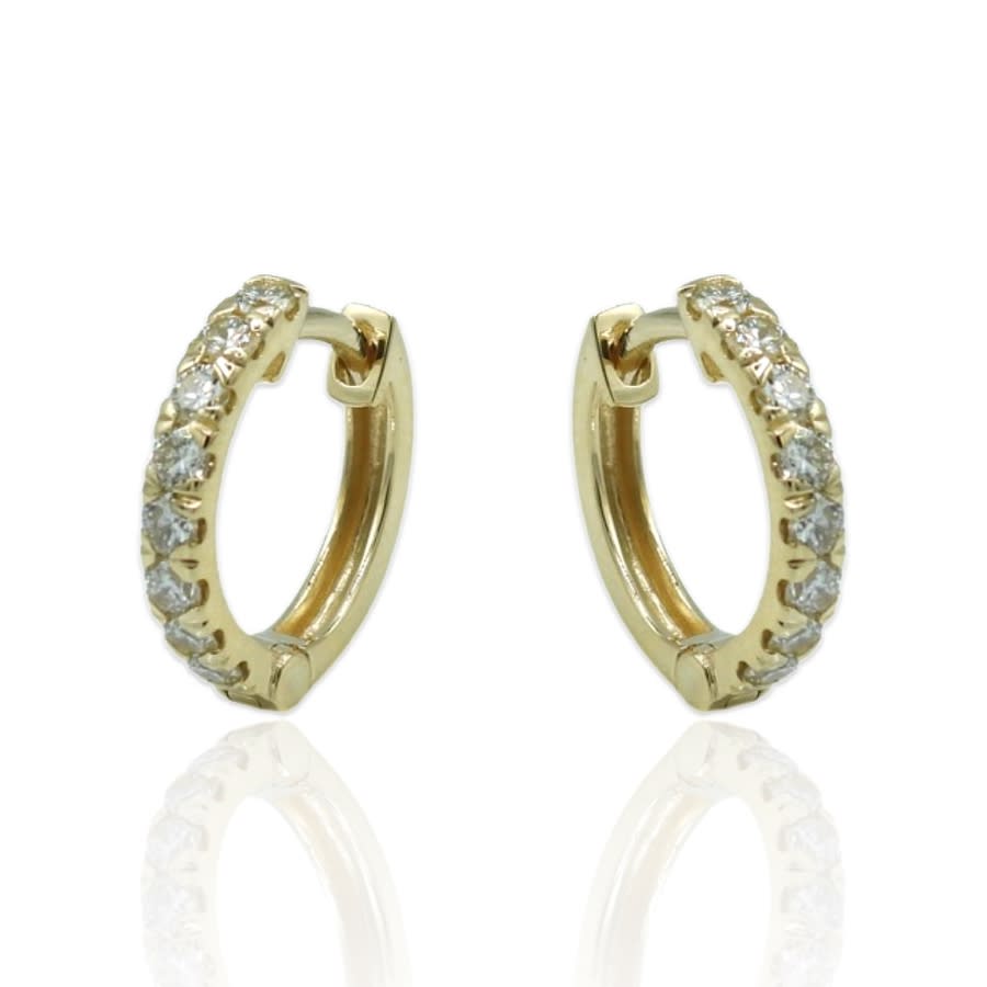 Tresor Collection - Labradorite Pear Shaped Earring In 18K Yellow Gold
