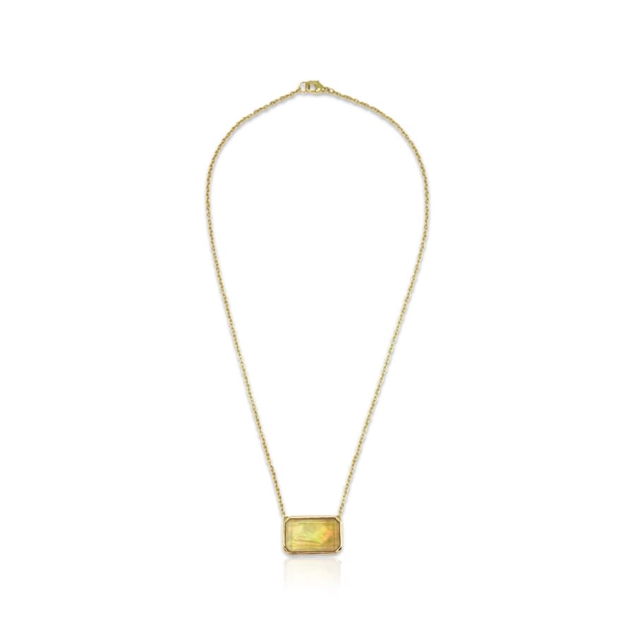 18K RG TIARE DIAMOND MOP NECKLACE main image 1