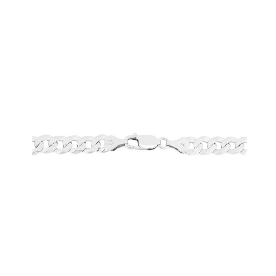 Tresorra Sterling Silver Comfort Curb Chain Necklace